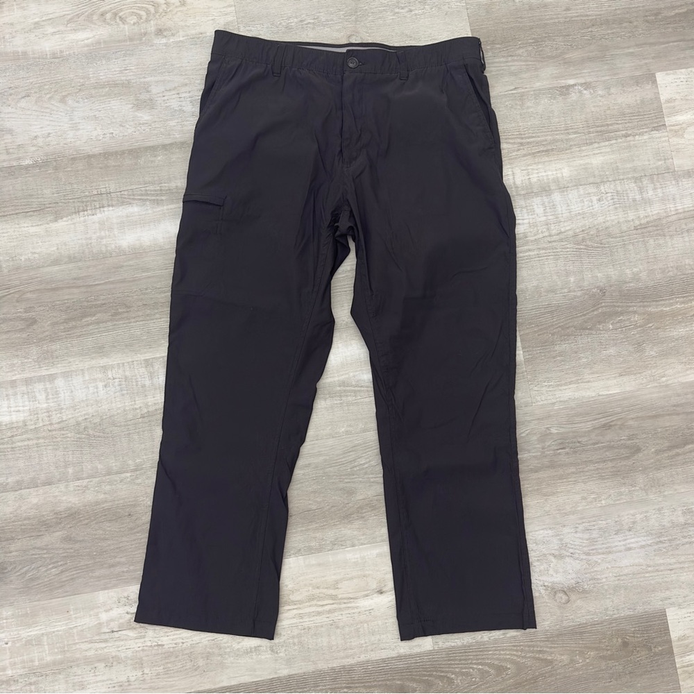 UB Tech Mens Pants Size 40x30 Black Cargo Pocket Stretch Casual Outdoor